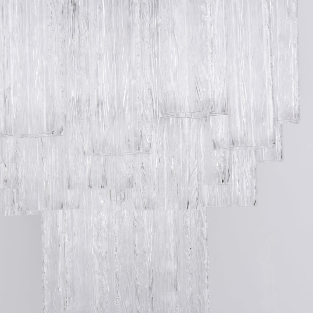 Aurora Chandelier en Verre Clair Moderne - Neutralighting