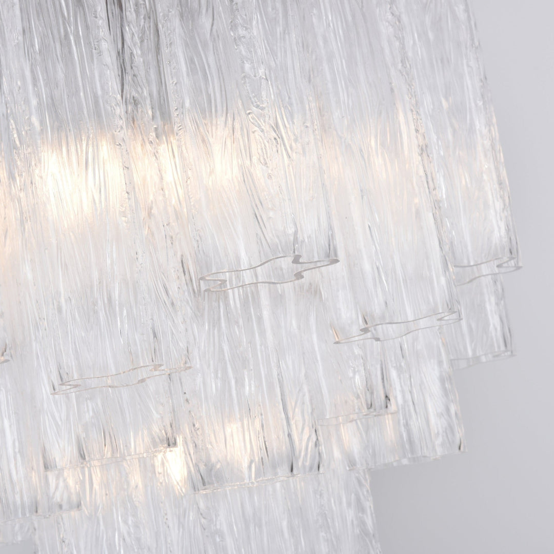 Aurora Chandelier en Verre Clair Moderne - Neutralighting