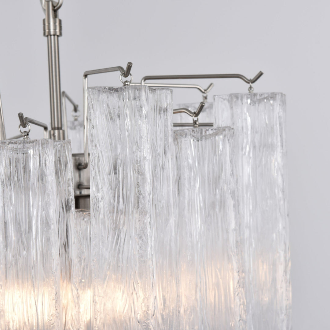 Aurora Chandelier en Verre Clair Moderne - Neutralighting