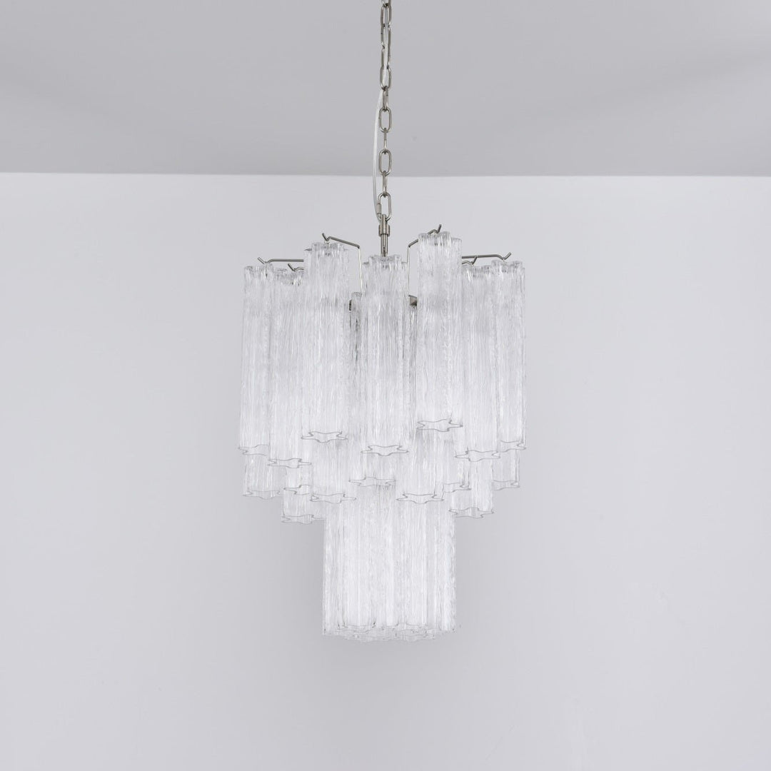 Aurora Chandelier en Verre Clair Moderne - Neutralighting