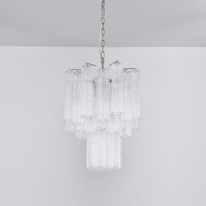 Aurora Chandelier en Verre Clair Moderne - Neutralighting