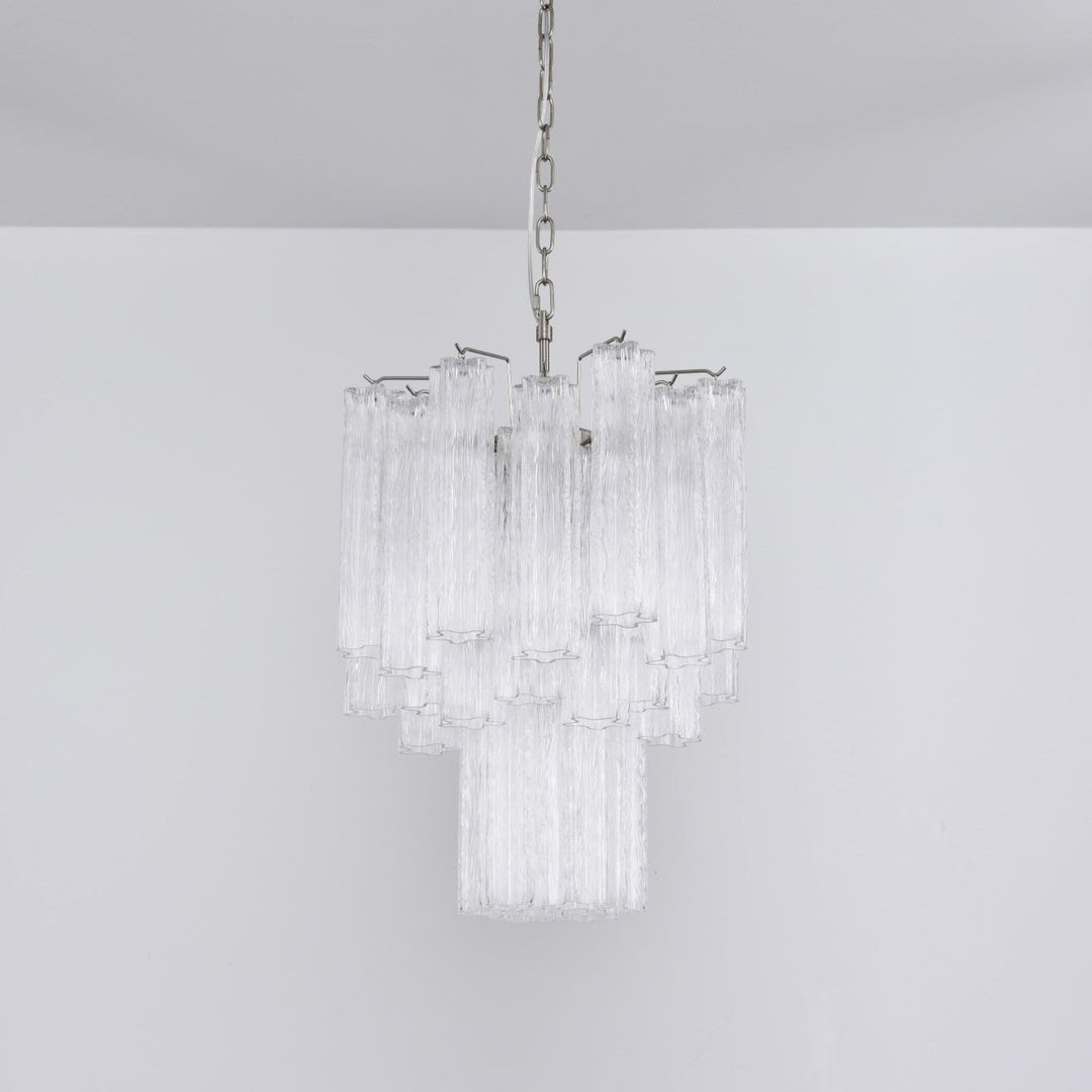 Aurora Chandelier en Verre Clair Moderne - Neutralighting