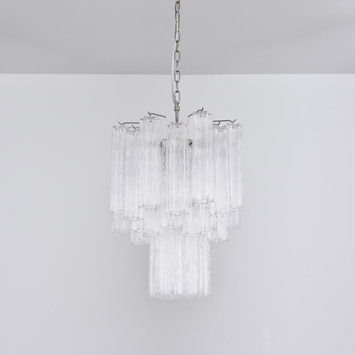 Aurora Chandelier en Verre Clair Moderne - Neutralighting