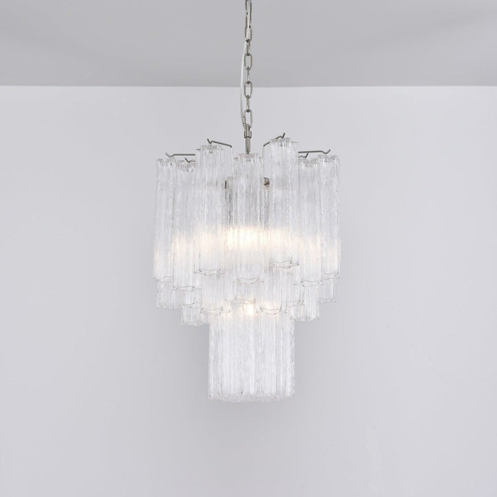 Aurora Chandelier en Verre Clair Moderne - Neutralighting