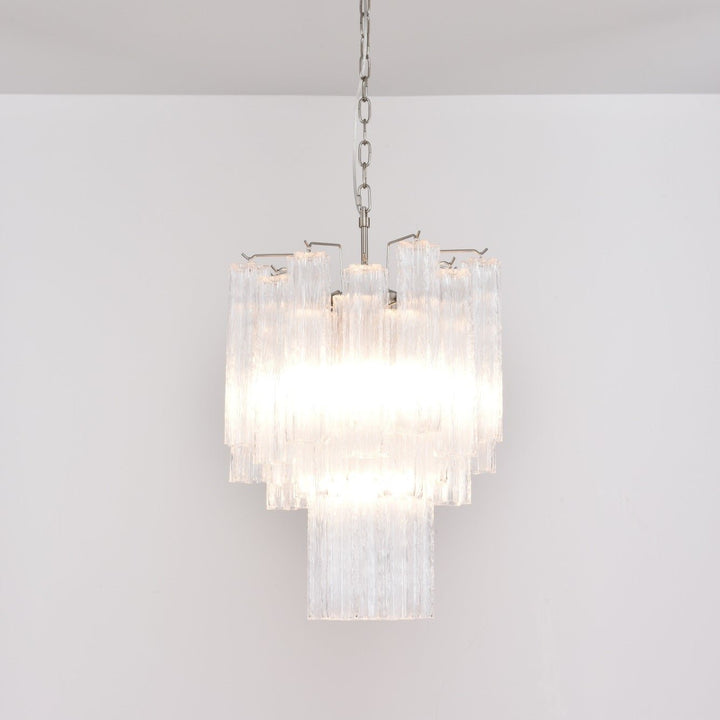 Aurora Chandelier en Verre Clair Moderne - Neutralighting