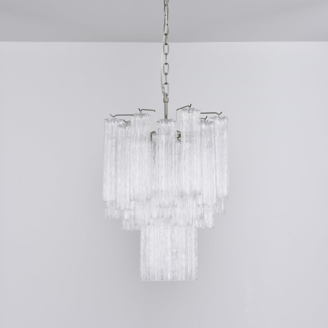 Aurora Chandelier en Verre Clair Moderne - Neutralighting