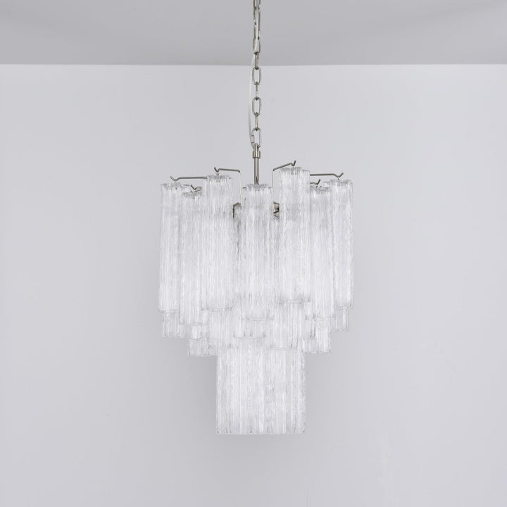 Aurora Chandelier en Verre Clair Moderne - Neutralighting
