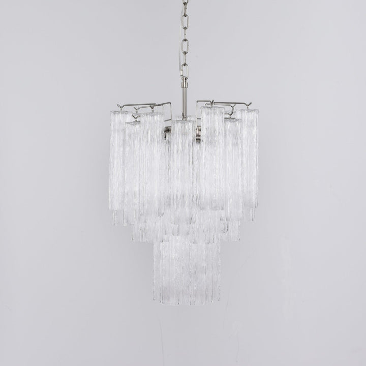 Aurora Chandelier en Verre Clair Moderne - Neutralighting