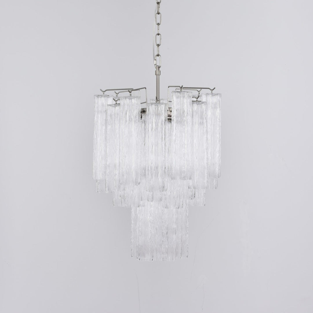 Aurora Chandelier en Verre Clair Moderne - Neutralighting