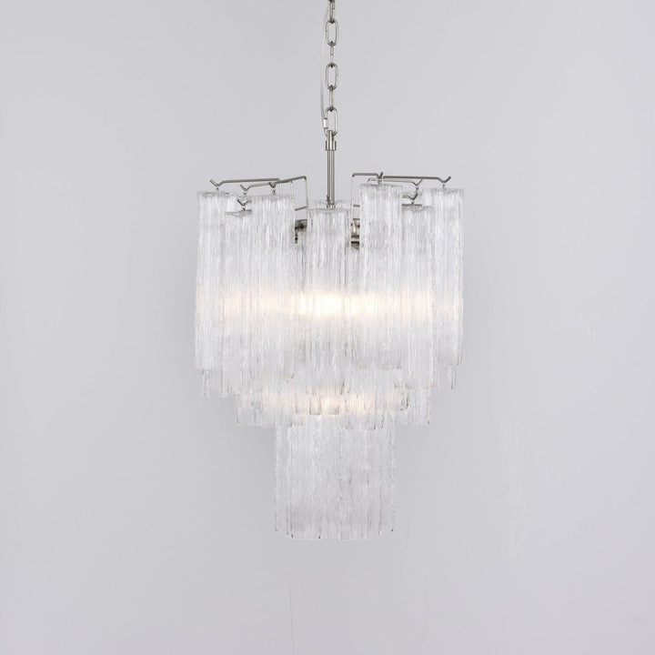 Aurora Chandelier en Verre Clair Moderne - Neutralighting