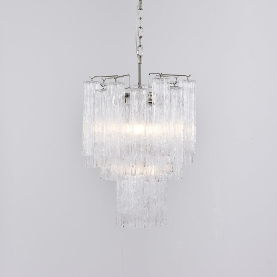 Aurora Chandelier en Verre Clair Moderne - Neutralighting