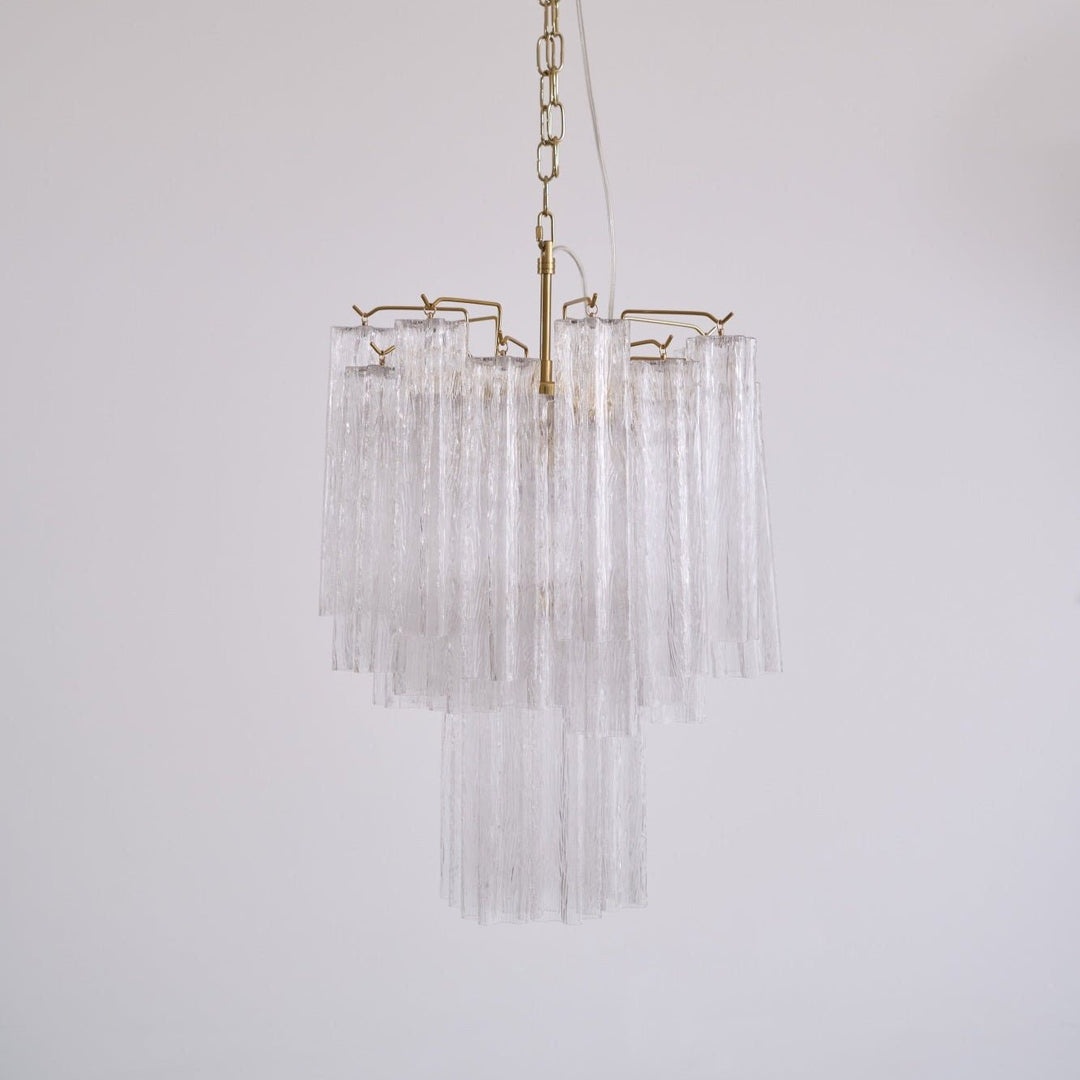 Aurora Chandelier en Verre Clair Moderne - Neutralighting