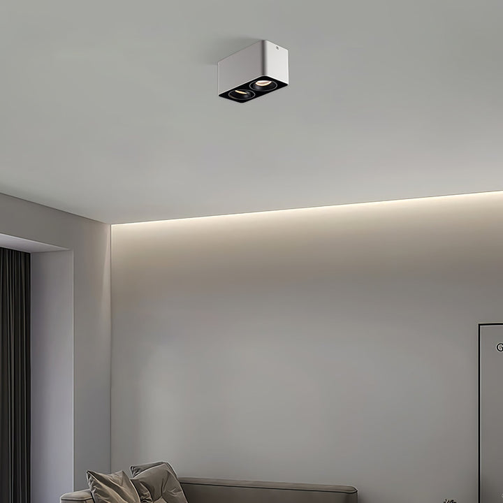 Solara Projecteur Encastré Jumeau LED Angulaire Minimaliste - Neutralighting