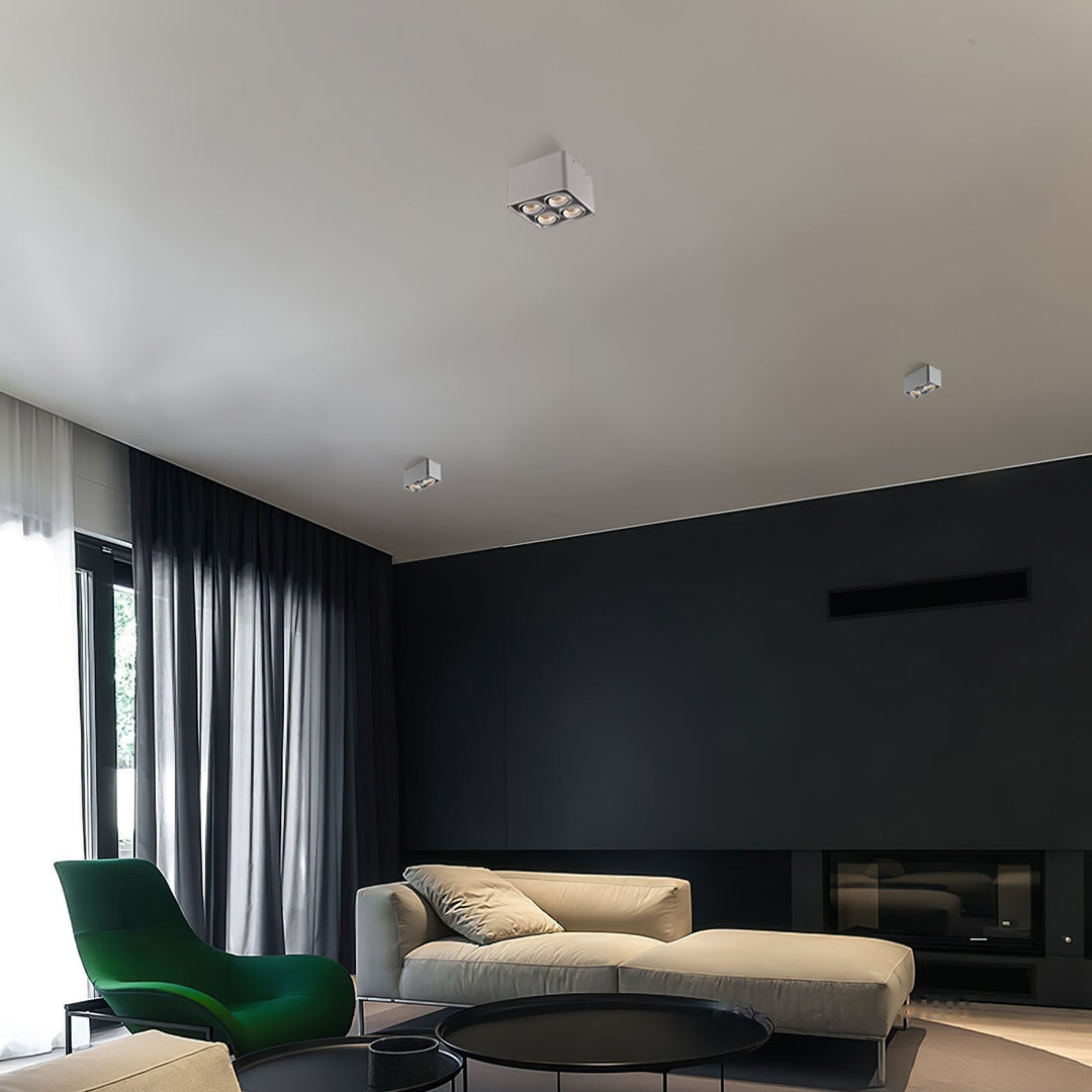 Solara Projecteur Encastré Jumeau LED Angulaire Minimaliste - Neutralighting