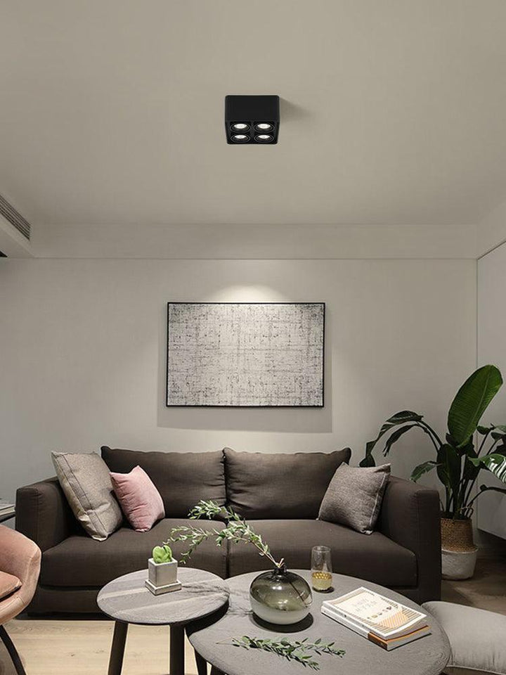 Solara Projecteur Encastré Jumeau LED Angulaire Minimaliste - Neutralighting