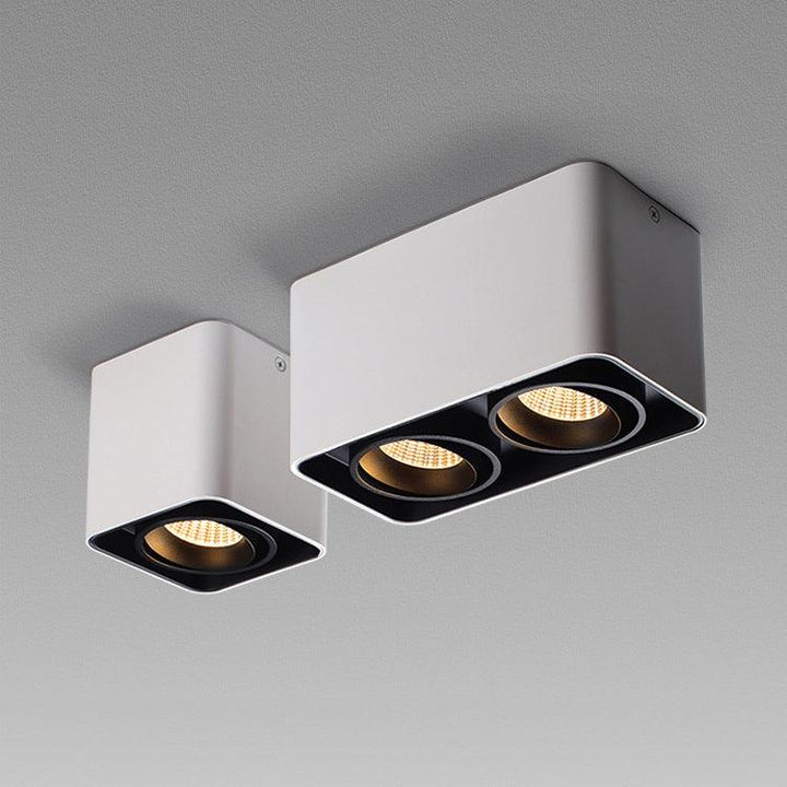 Solara Projecteur Encastré Jumeau LED Angulaire Minimaliste - Neutralighting
