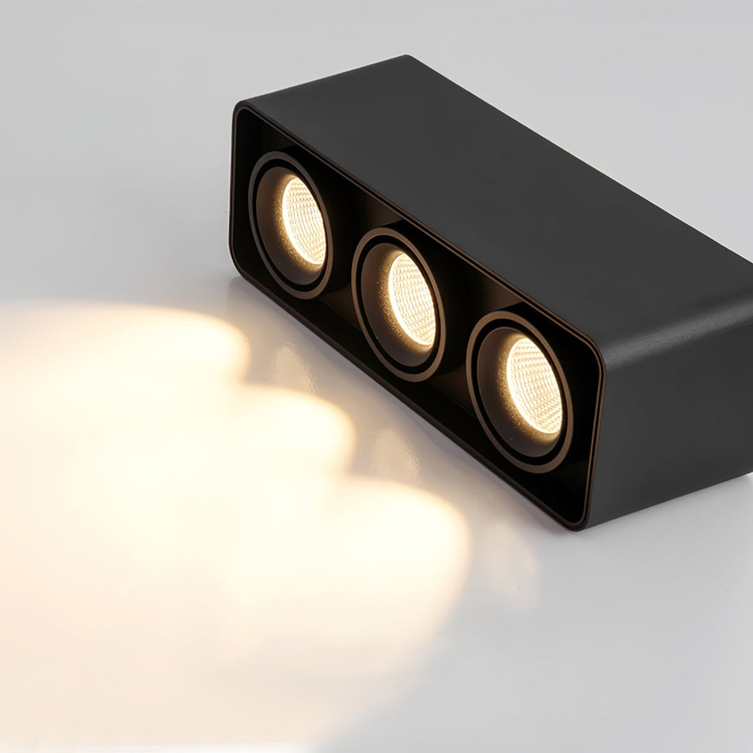 Solara Projecteur Encastré Jumeau LED Angulaire Minimaliste - Neutralighting