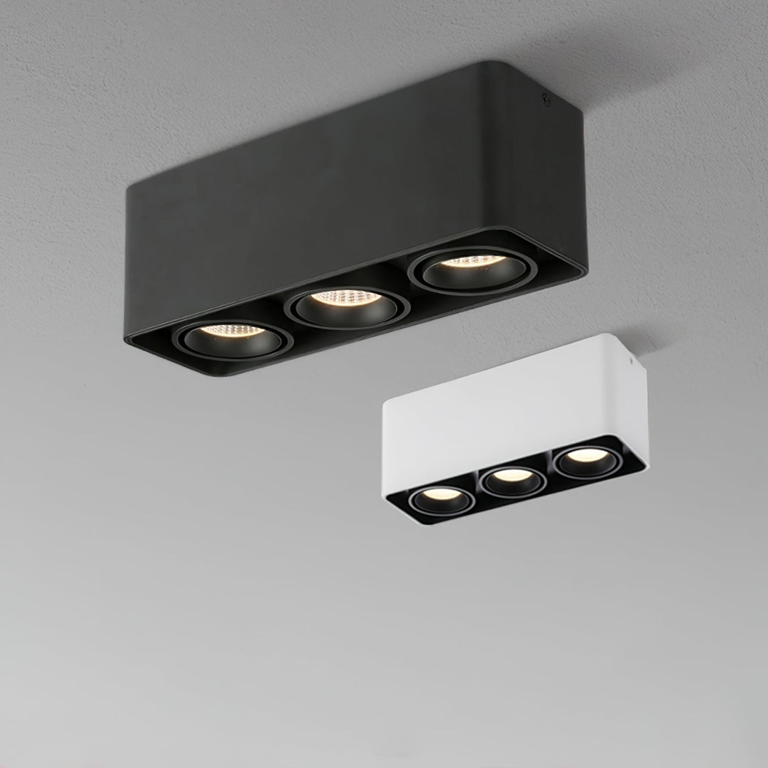 Solara Projecteur Encastré Jumeau LED Angulaire Minimaliste - Neutralighting