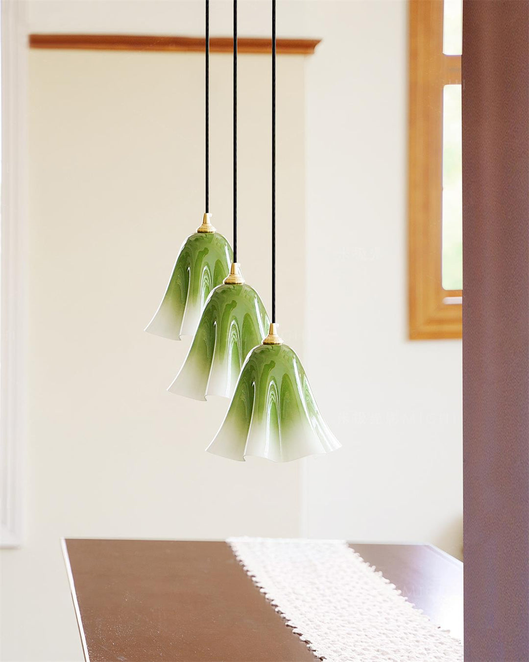 Glacea Suspension Silhouette de Cloche Fleur - Neutralighting