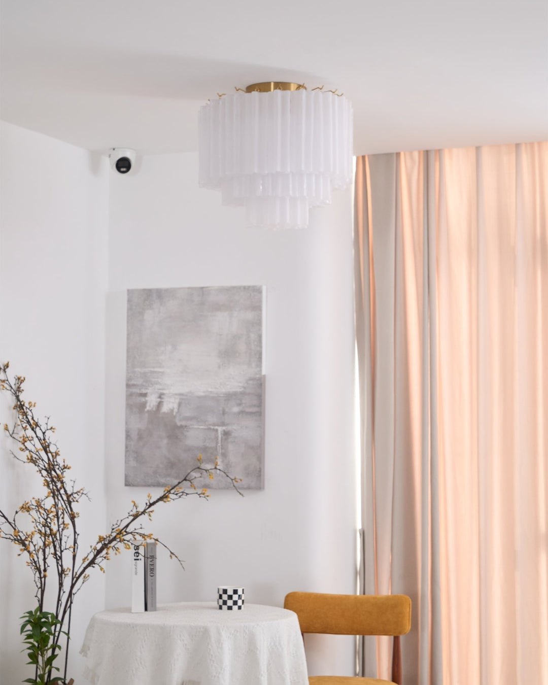 Aurora Plafonnier Blanc Murano Verre Superposé Élégant Moderne - Neutralighting