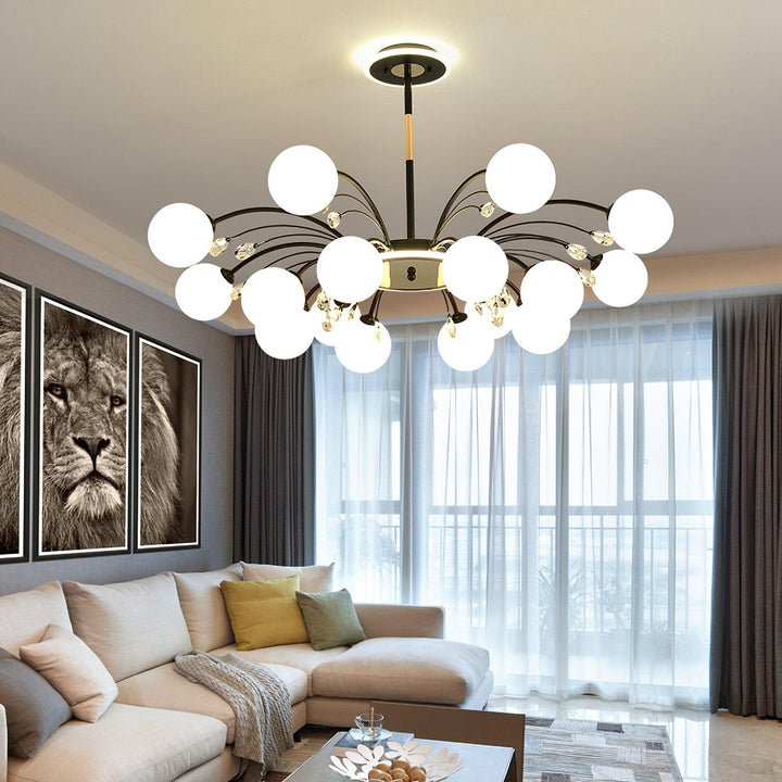 Lustra Suspension en Verre Goutte de Pluie - Neutralighting