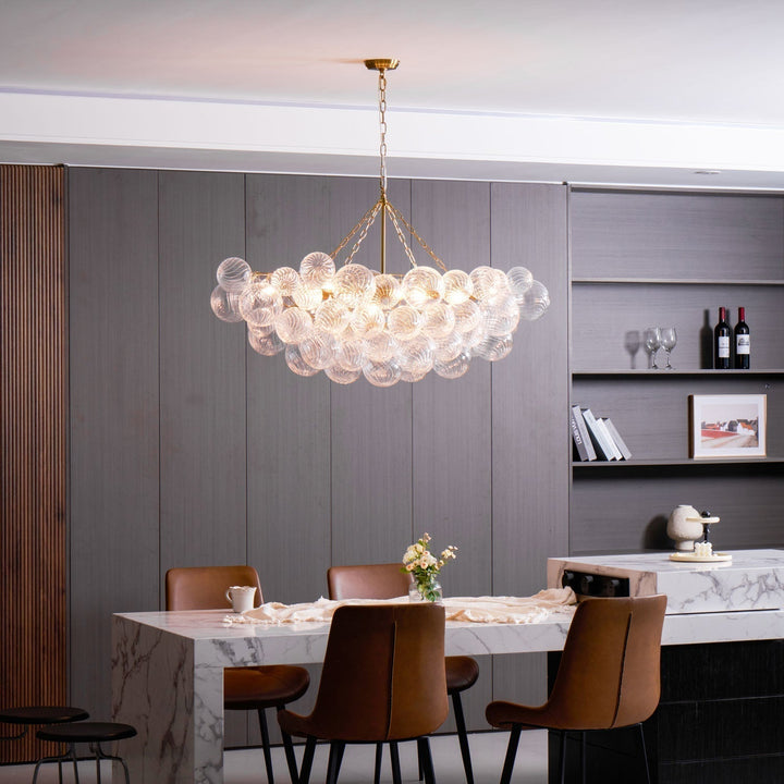 Aurora Lustre Moderne en Verre Boule Bulle - Neutralighting
