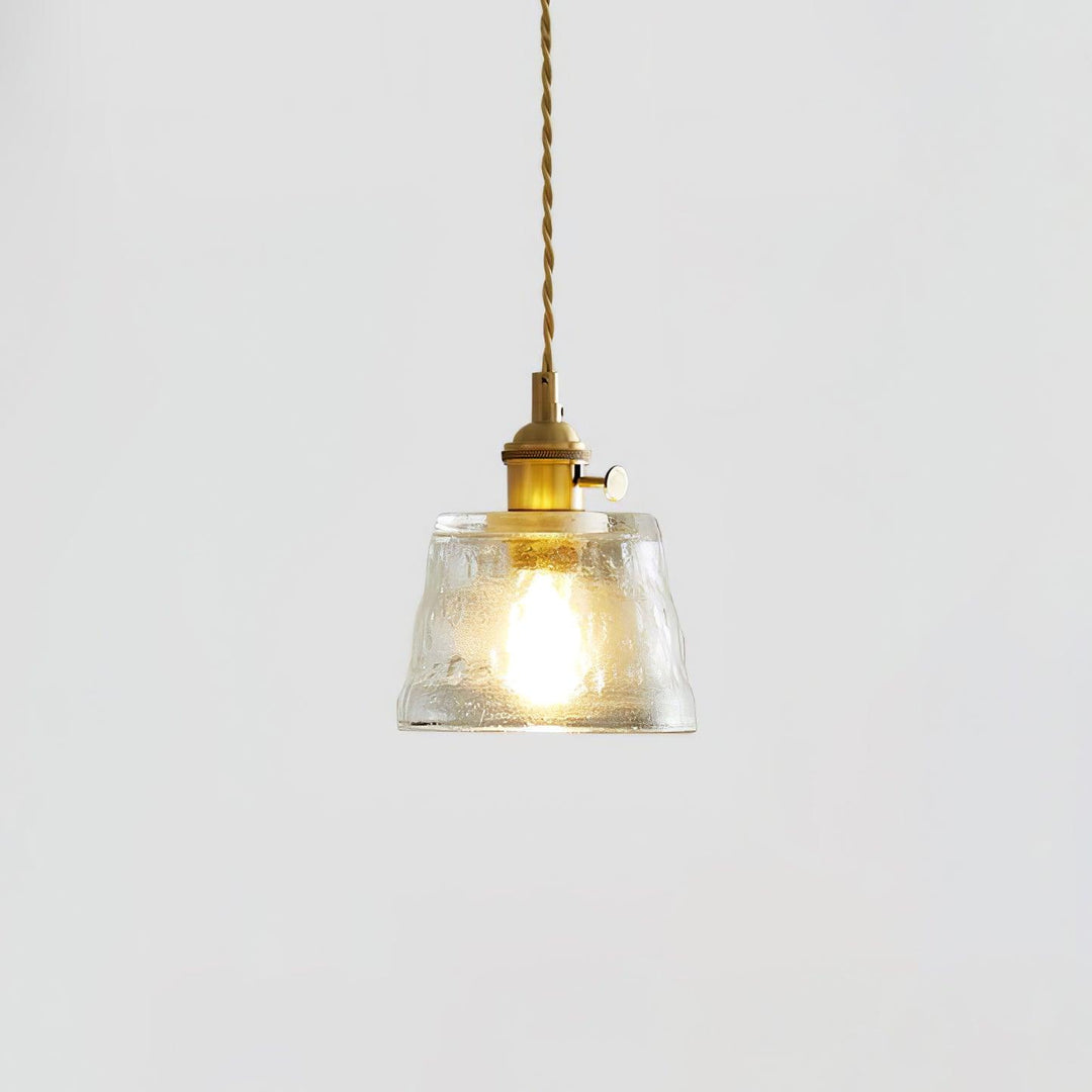 Lustra Suspension Lampe en Cuivre et Verre - Neutralighting