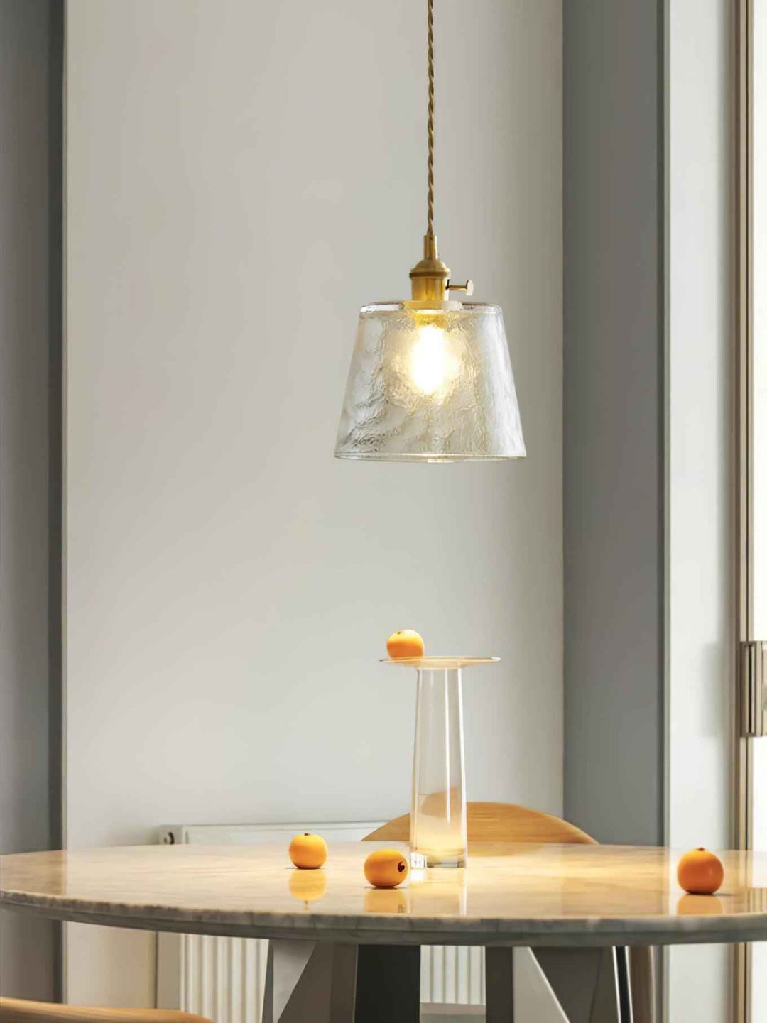 Lustra Suspension Lampe en Cuivre et Verre - Neutralighting
