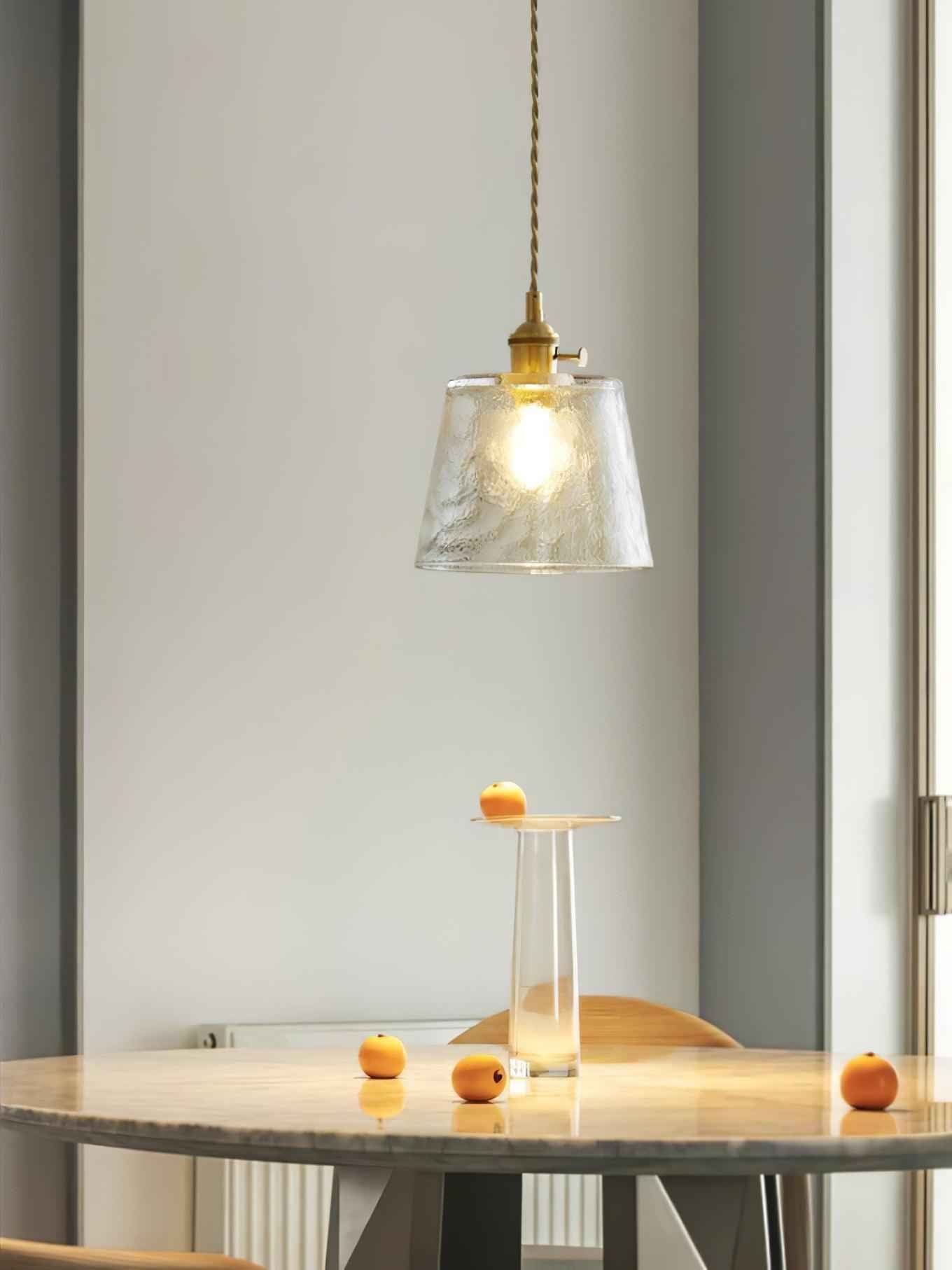 Lustra Suspension Lampe en Cuivre et Verre - Neutralighting