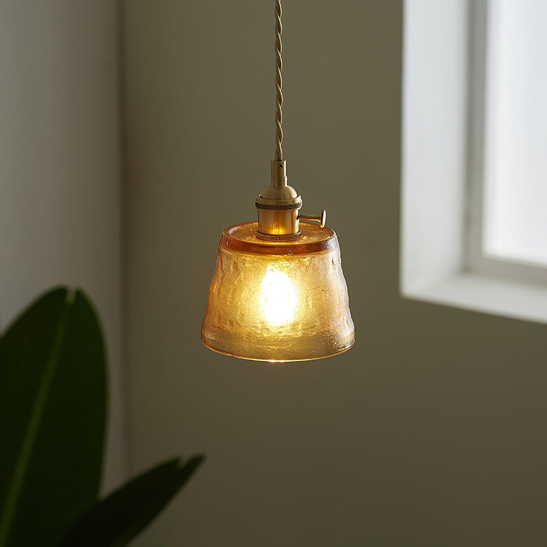 Lustra Suspension Lampe en Cuivre et Verre - Neutralighting