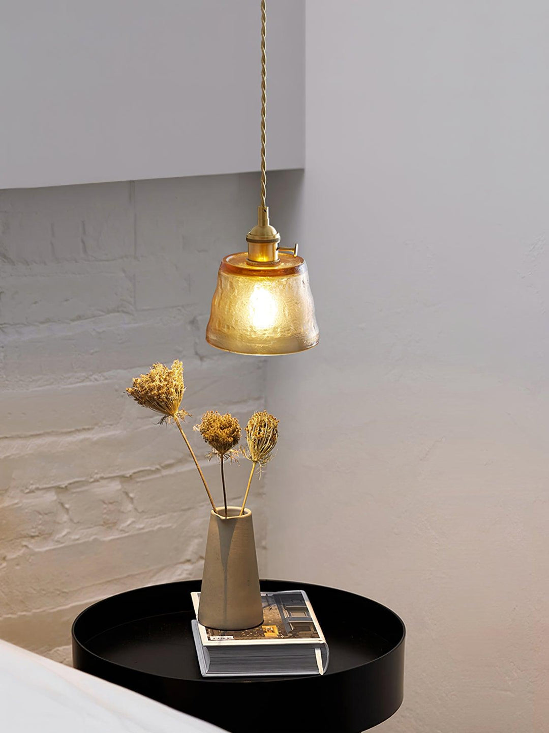 Lustra Suspension Lampe en Cuivre et Verre - Neutralighting