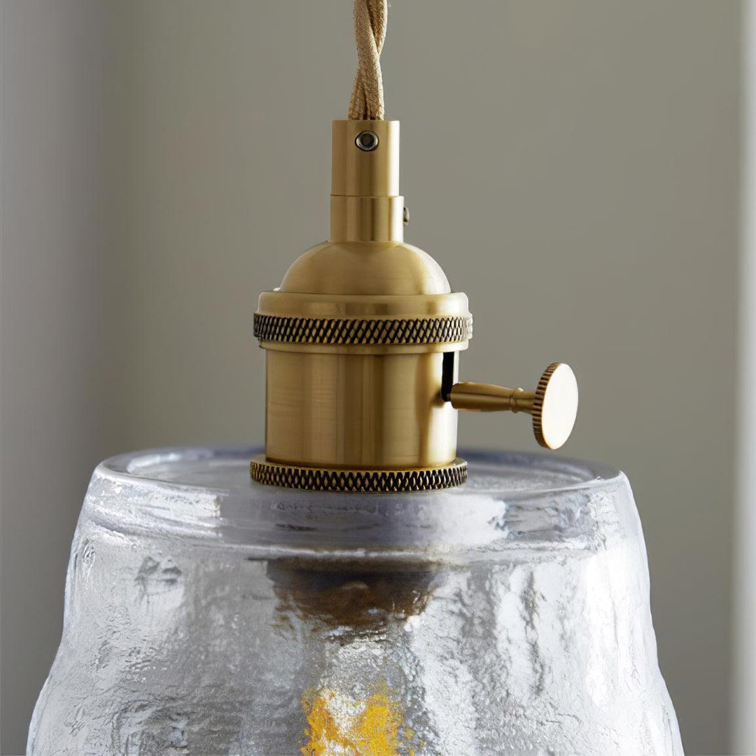 Lustra Suspension Lampe en Cuivre et Verre - Neutralighting