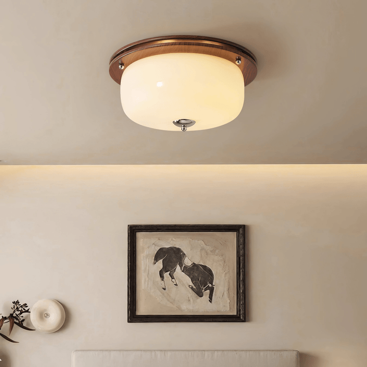 Vetheel Plafonnier Art Nordique Haut de Gamme en Verre Dôme - Neutralighting