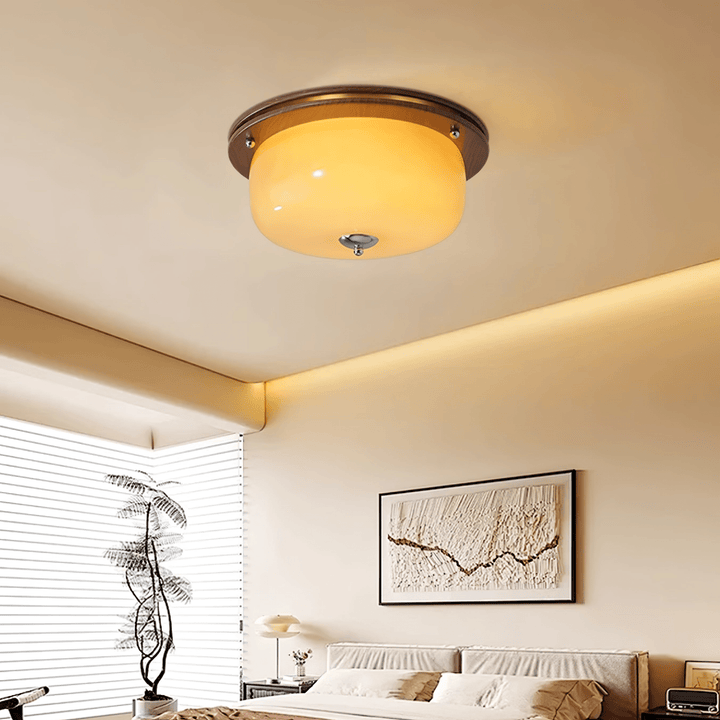 Vetheel Plafonnier Art Nordique Haut de Gamme en Verre Dôme - Neutralighting