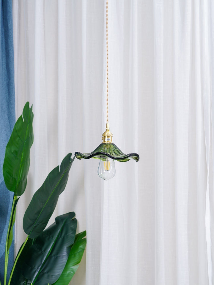 Nerisse Suspension en Verre et Laiton Vintage - Neutralighting