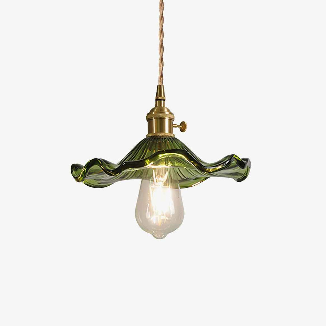 Nerisse Suspension en Verre et Laiton Vintage - Neutralighting