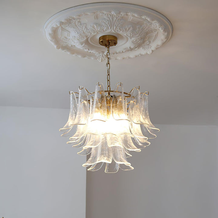 Aurora Lustre Murano Verre Feuille Doré - Neutralighting