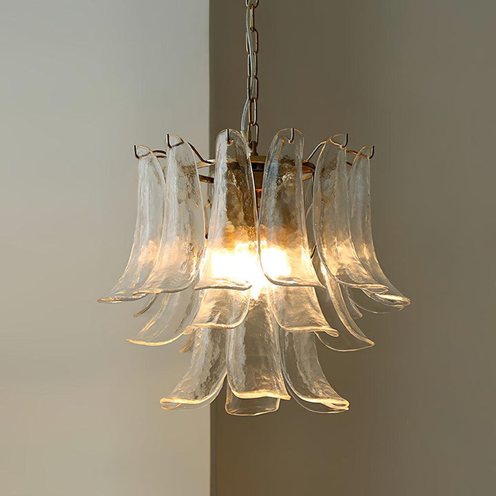 Aurora Lustre Murano Verre Feuille Doré - Neutralighting