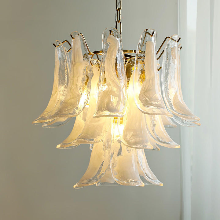 Aurora Lustre Murano Verre Feuille Doré - Neutralighting