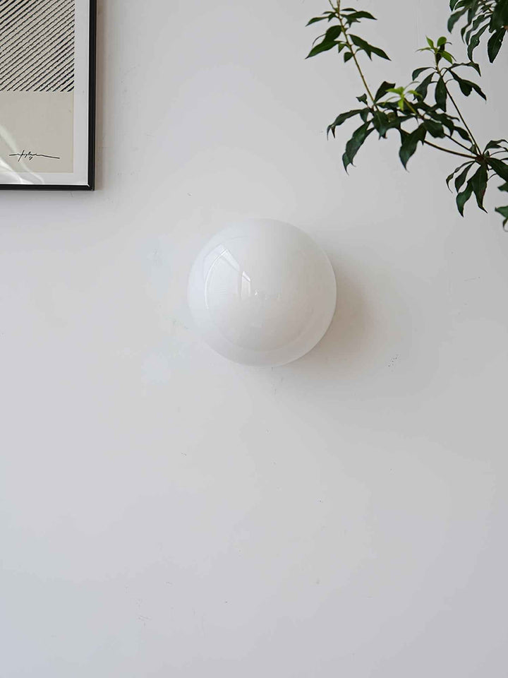 Stella Verre 15cm Blanc LED
