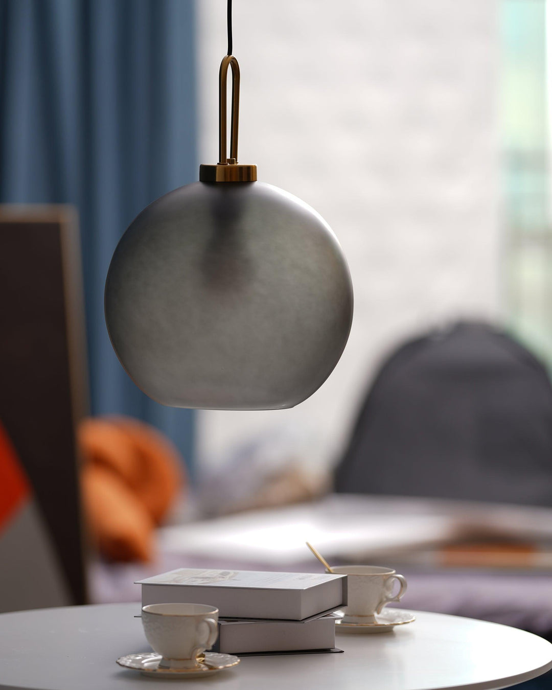 Solara Suspension en Verre Givré Swag Réglable - Neutralighting