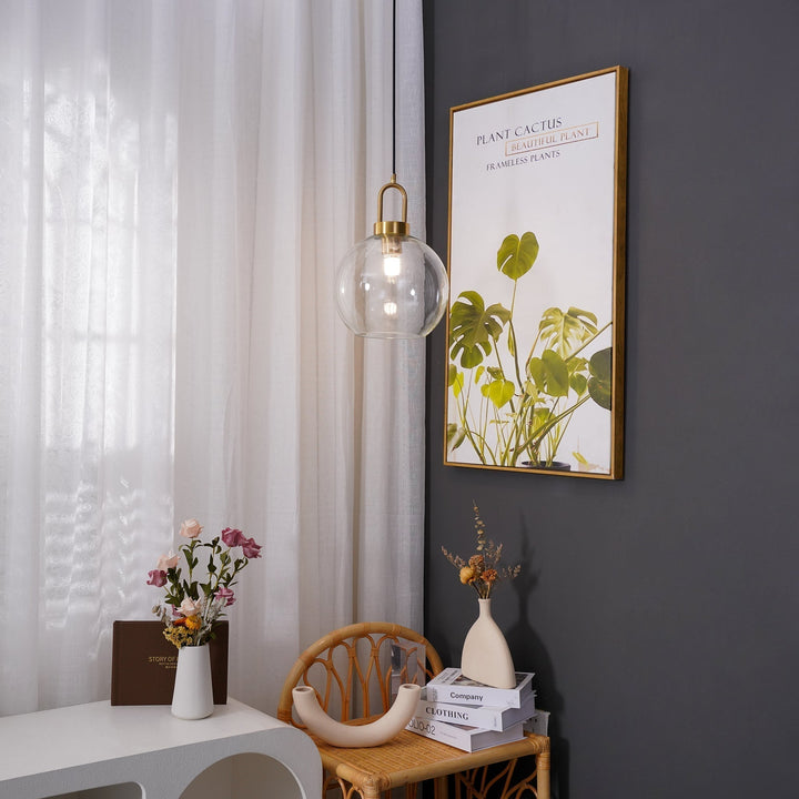 Solara Suspension en Verre Givré Swag Réglable - Neutralighting