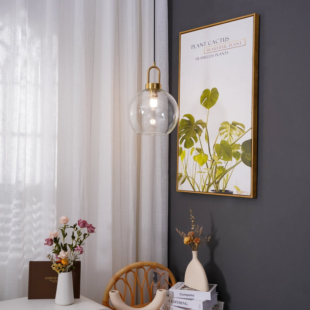 Solara Suspension en Verre Givré Swag Réglable - Neutralighting