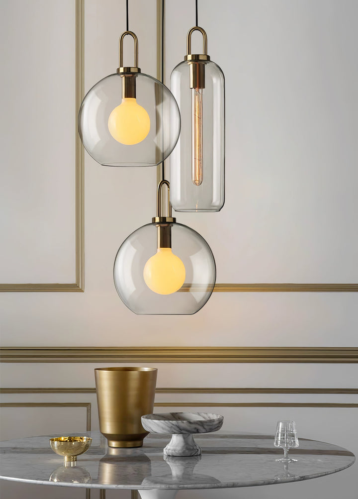 Solara Suspension en Verre Givré Swag Réglable - Neutralighting