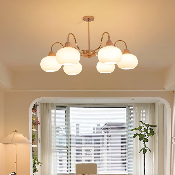 Zevena Chandelier en Verre Élégant et Luxueux - Neutralighting