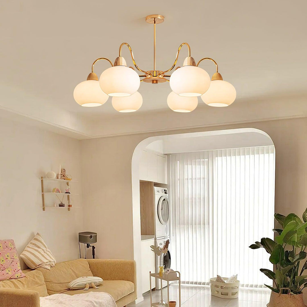 Zevena Chandelier en Verre Élégant et Luxueux - Neutralighting