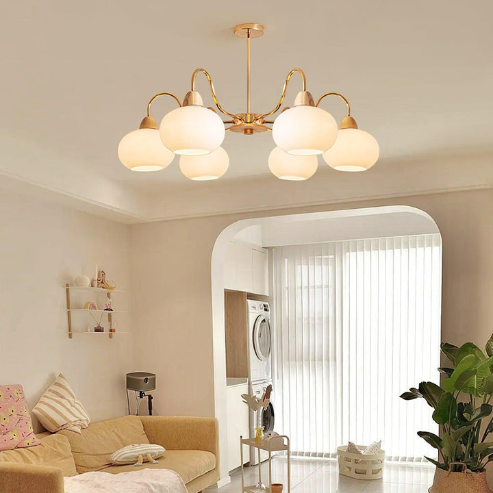 Zevena Chandelier en Verre Élégant et Luxueux - Neutralighting