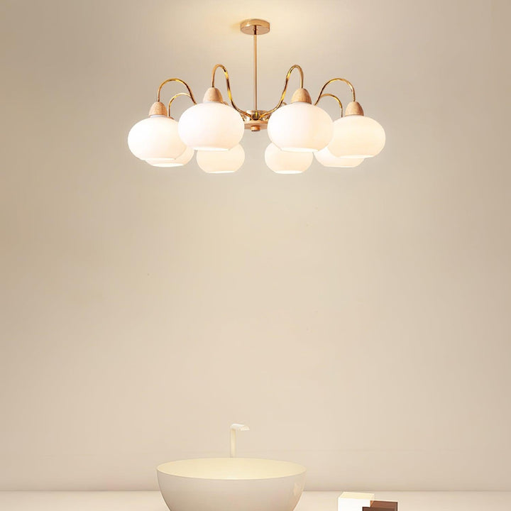 Zevena Chandelier en Verre Élégant et Luxueux - Neutralighting