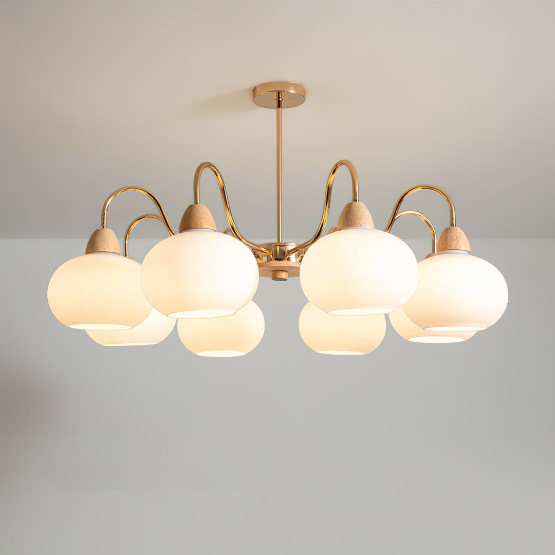 Zevena Chandelier en Verre Élégant et Luxueux - Neutralighting