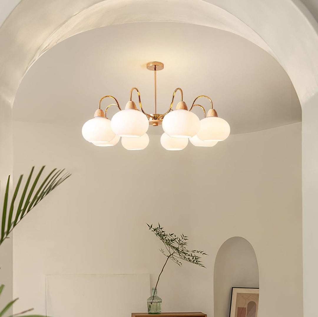 Zevena Chandelier en Verre Élégant et Luxueux - Neutralighting